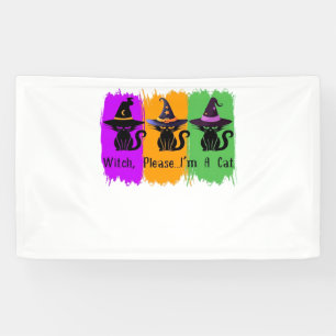 Black Cats In Witch Hats Essential T-Shirt Banner