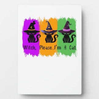 Black Cats In Witch Hats Essential T-Shirt Plaque