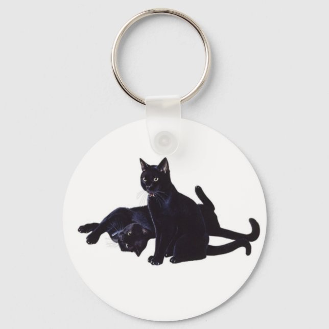 black cats key ring (Front)