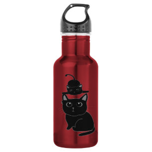 black cats-mother and kid 532 ml water bottle