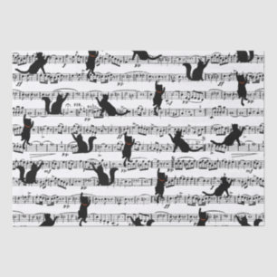Black Cats On Sheet Music 