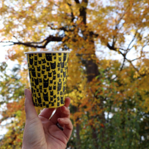 Black Cats Paper Cups