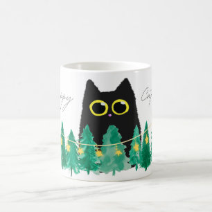 Black Cats Rule! Whiskers & Christmas Cheer! Coffee Mug