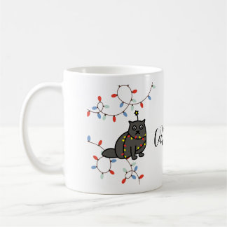 Black Cats Rule! Whiskers & Christmas Cheer! Coffee Mug