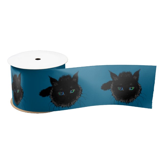 Black Cats Satin Ribbon Your Colours (Spool)