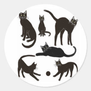 Black Cats Sticker