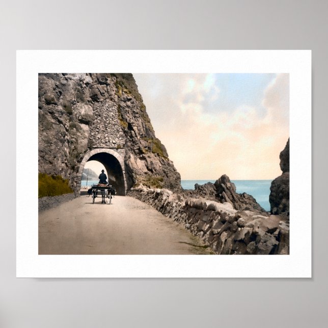Black Cave Tunnel, County Antrim, Ireland Poster (Front)