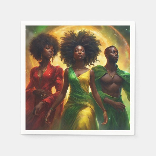 Black Celebration Napkin (Front)