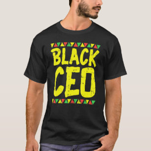 Black Ceo Kente Pride African American Business Ow T-Shirt