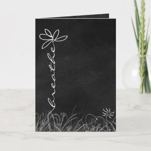 black chalkboard friendship card