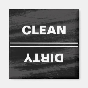 Black Chalkboard Modern Dishwasher Magnet