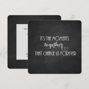 Black Chalkboard Party invite