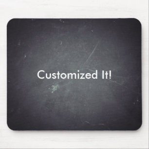 Black Chalkboard Personalised Customised Mouse Mat