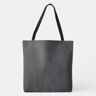 Black Chalkboard Texture Tote Bag