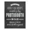 Black Chalkboard Wedding Photobooth Welcome