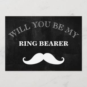 Black Chalkboard Will You Be My Best Man? Invitation