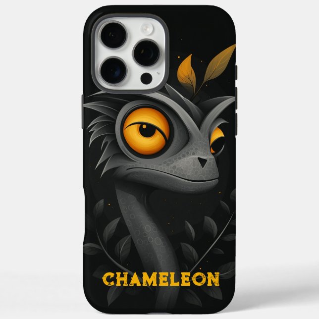 Black Chameleon Personalised Case-Mate iPhone Case (Back)