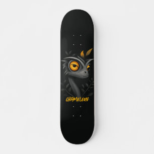 Black Chameleon Personalised Skateboard