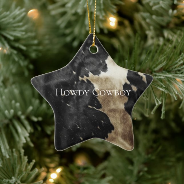 Black Champagne Gold Cowhide   Ceramic Tree Decoration (Tree)