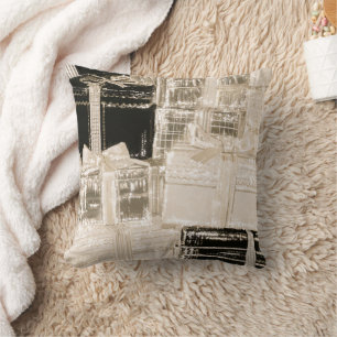 Black Champagne Gold Glam Gifts Cushion