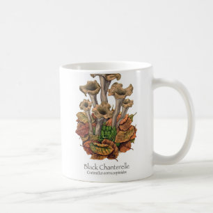 Black Chanterelle Mushroom Coffee Mug