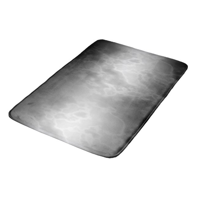 Black Charcoal Marble Bath Mat (Angled)