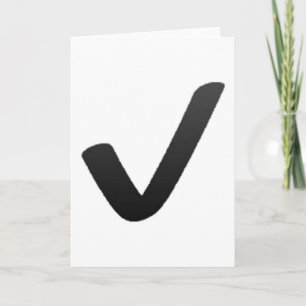 Black Check Mark - Emoji Card
