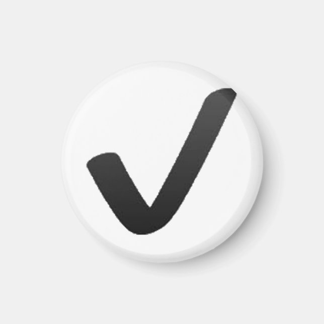 Black Check Mark - Emoji Magnet (Front)