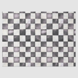 Black Checkered Decorative Tissue Wrap Paper