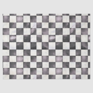 Black Checkered Decorative Tissue Wrap Paper