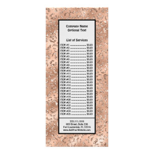 Black Cheetah Leopard Skin Print Pattern Animal Rack Card