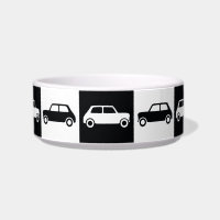 Black Chequerboard Mini Cooper