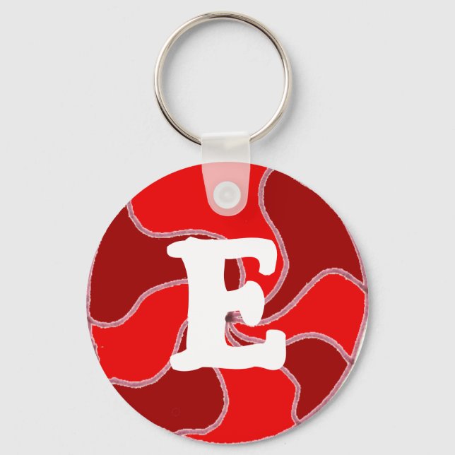 Black Cherry and Strawberry Candy Swirl Key chain (Front)