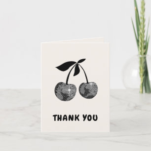 Black Cherry Bachelorette Party Thank You Cards