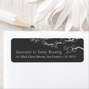 Black Cherry Blossoms Zen Sakura Asian Wedding