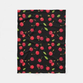 Black Cherry Fleece Blanket
