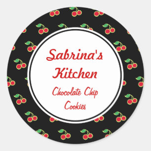 Black Cherry Kitchen Stickers