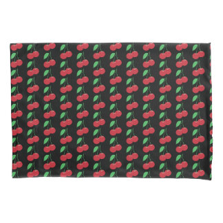 Black Cherry Print Pillowcase