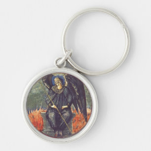 Black Cherubim angel Key Ring