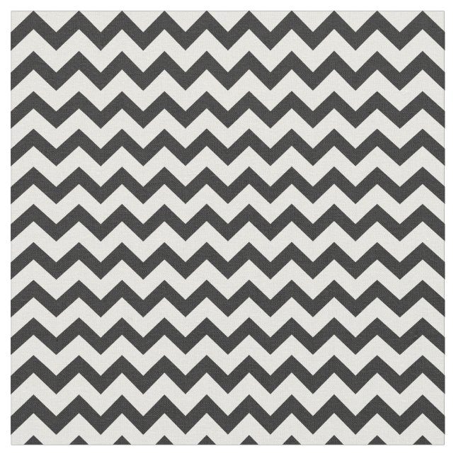 Black Chevron Fabric (Close Up)