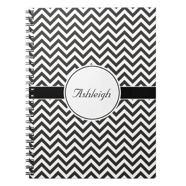 Black Chevron Notebook (Front)