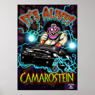 Black Chevy Camaro SS Poster