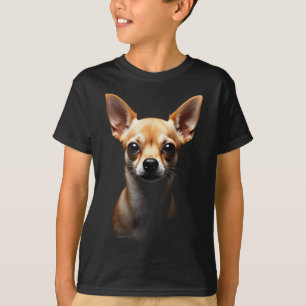Black Chihuahua Dog Chihuahua Face T-Shirt
