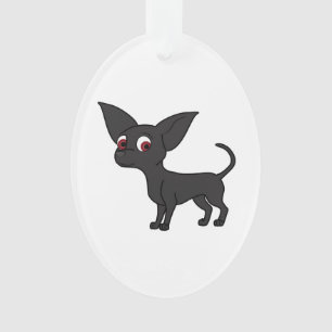 Black Chihuahua Ornament