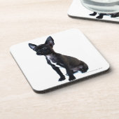 Black Chihuahua puppy Coaster (Left Side)