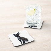 Black Chihuahua puppy Coaster (Right Side)