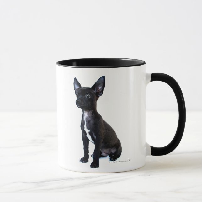 Black Chihuahua puppy Mug (Right)