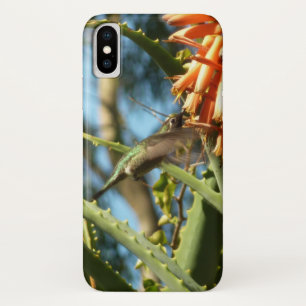 Black-Chinned Hummingbird in Flight iPhone X Case