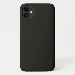 Black chocolate (solid colour)  iPhone 11 case