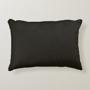 Black chocolate (solid colour)  decorative cushion